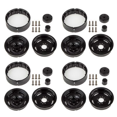 1/10 Steelie 1.9" Rock Crawler Wheels, Black 1/10 Steelie 1.9" Rock Crawler Wheels, Black