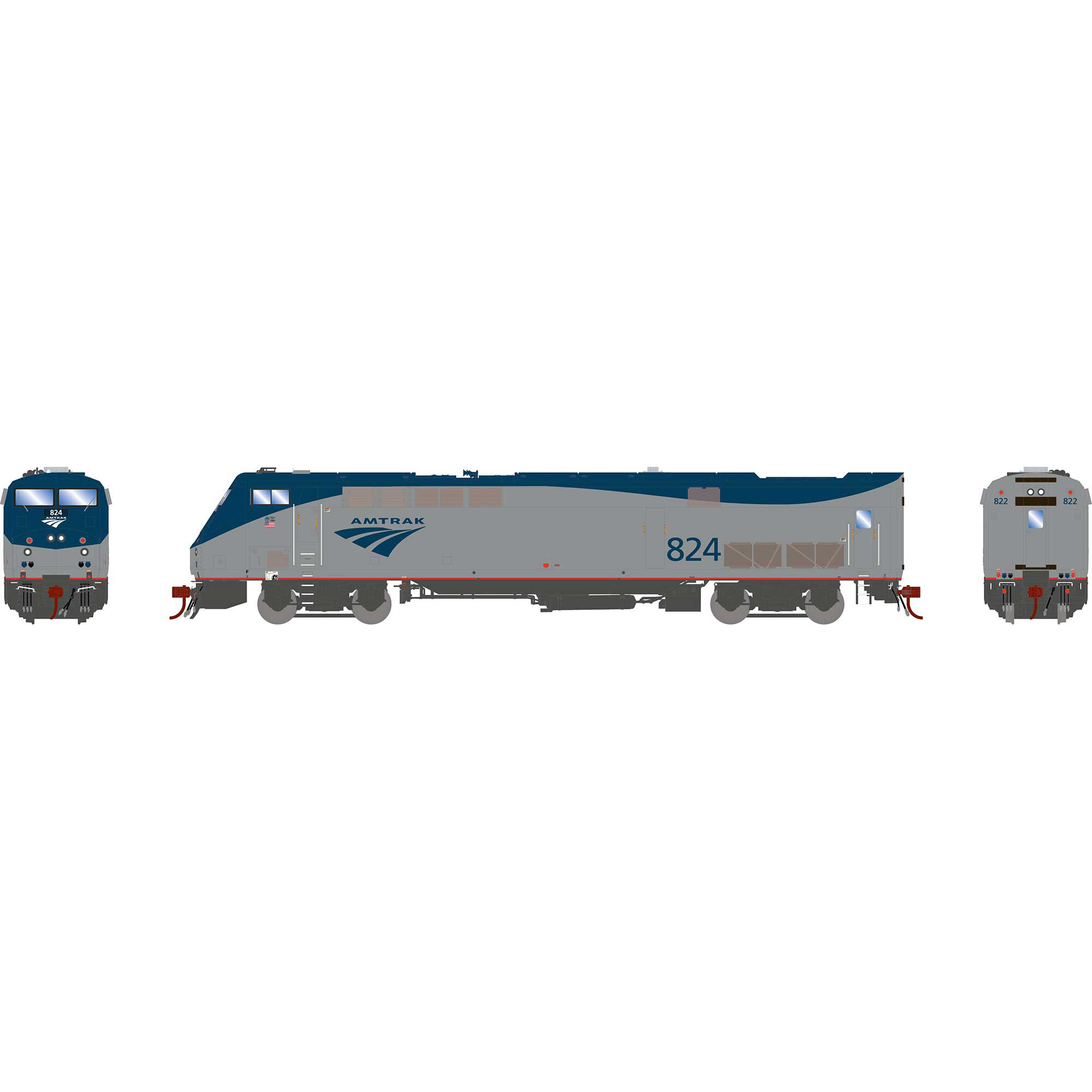 Athearn Athearn HO P40DC Locomotive, Amtrak, Phase V #824