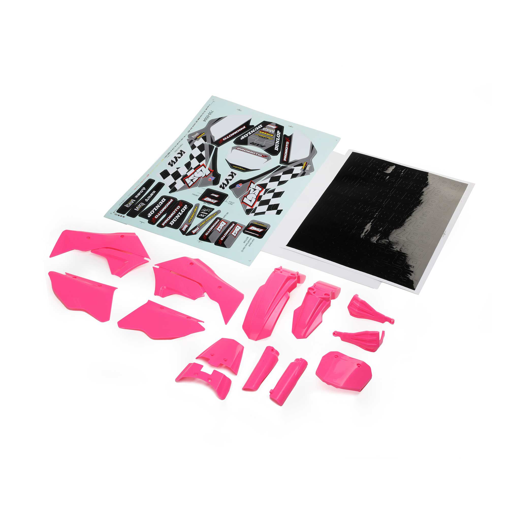 Losi Plastics with Wraps, Pink: PM-MX/SM | Horizon Hobby
