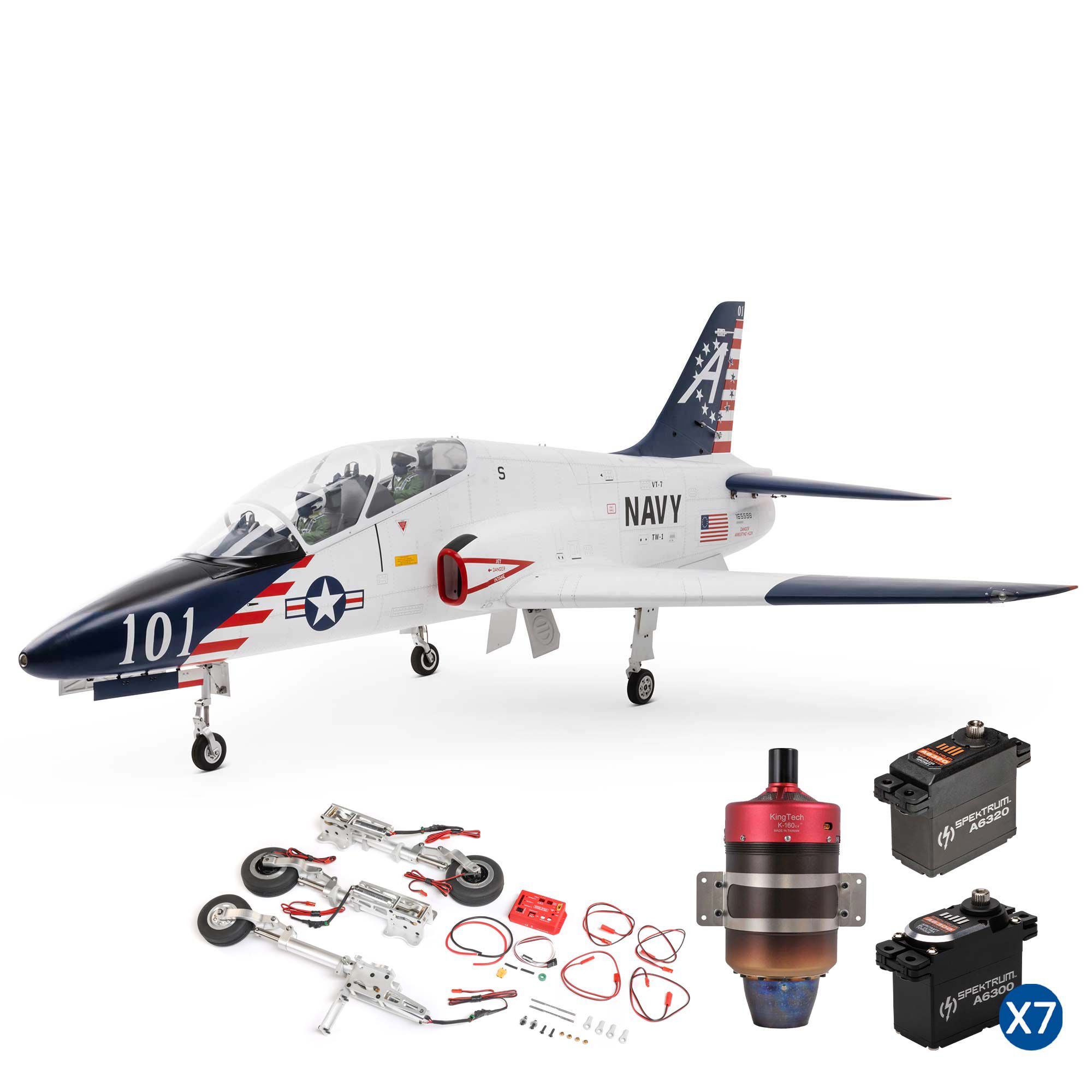 Hangar 9 Hawk/T-45 140-160N ARF with Retract Set, KingTech K