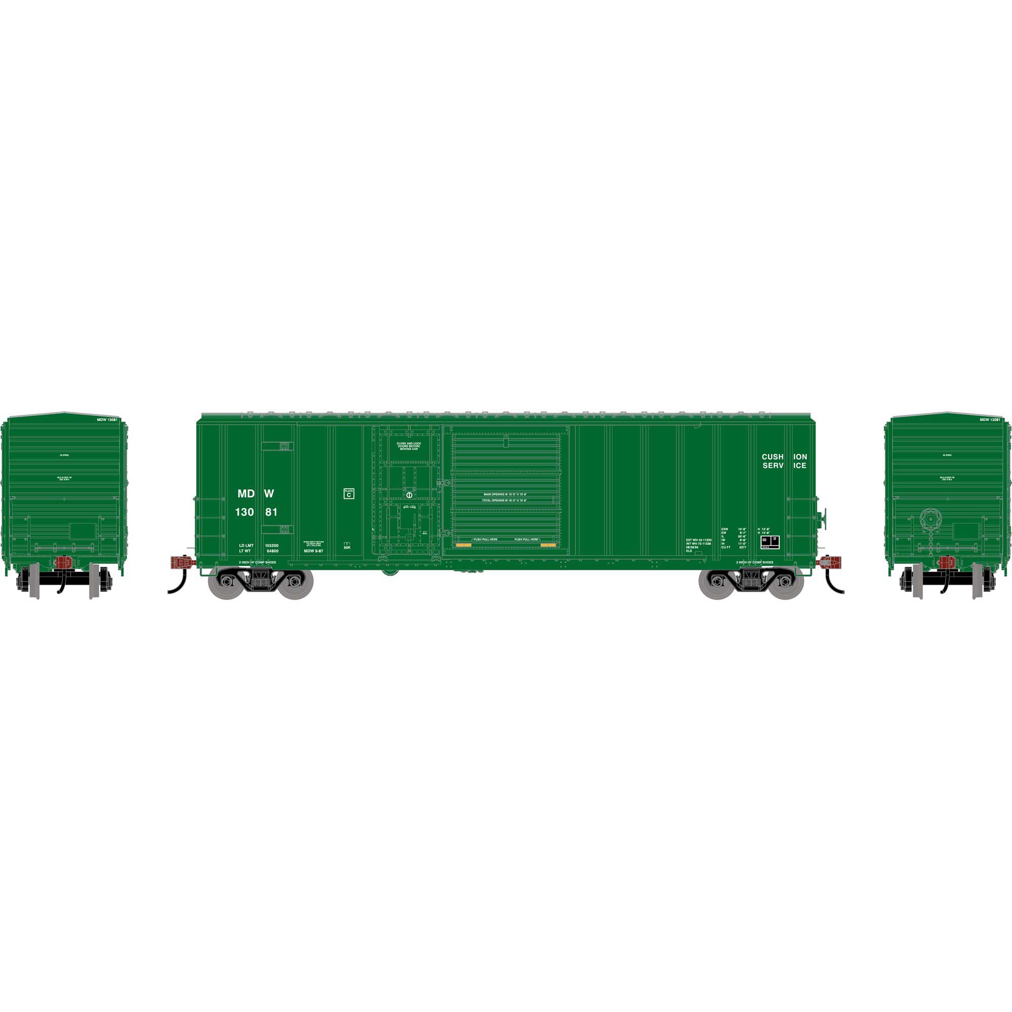 Athearn Athearn HO 50' FMC 5277 Combo Door Box Car, MDW #13081