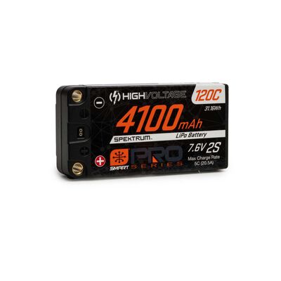 7.6V 4100mAh 2S 120C Smart Pro Race Shorty Hardcase LiHV Battery: Tubes, 5mm 7.6V 4100mAh 2S 120C Smart Pro Race Shorty Hardcase LiHV Battery: Tubes, 5mm
