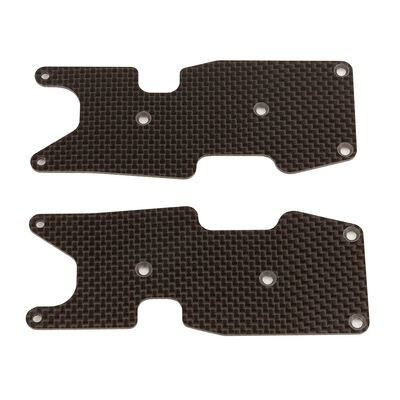 1.2mm Carbon Fiber Rear Suspension Arm Inserts, 1/8 Team Associated RC8T3.2 1.2mm Carbon Fiber Rear Suspension Arm Inserts, 1/8 Team Associated RC8T3.2