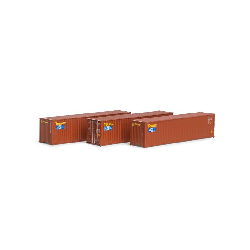 HO RTR 40' Corrugated HC Container,Touax/MOL #1(3)