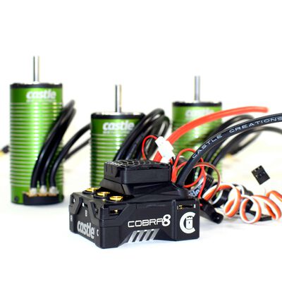 COBRA 8 25.2V ESC with 1515-2200KV V2 Sensored Motor Combo COBRA 8 25.2V ESC with 1515-2200KV V2 Sensored Motor Combo