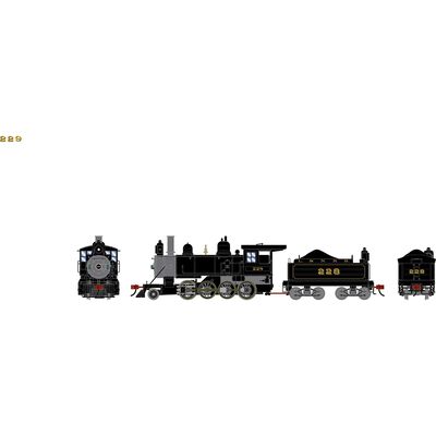 HO ATH 2-8-0 Steam Locomotive w/DCC & Sound, LN #228 HO ATH 2-8-0 Steam Locomotive w/DCC & Sound, LN #228