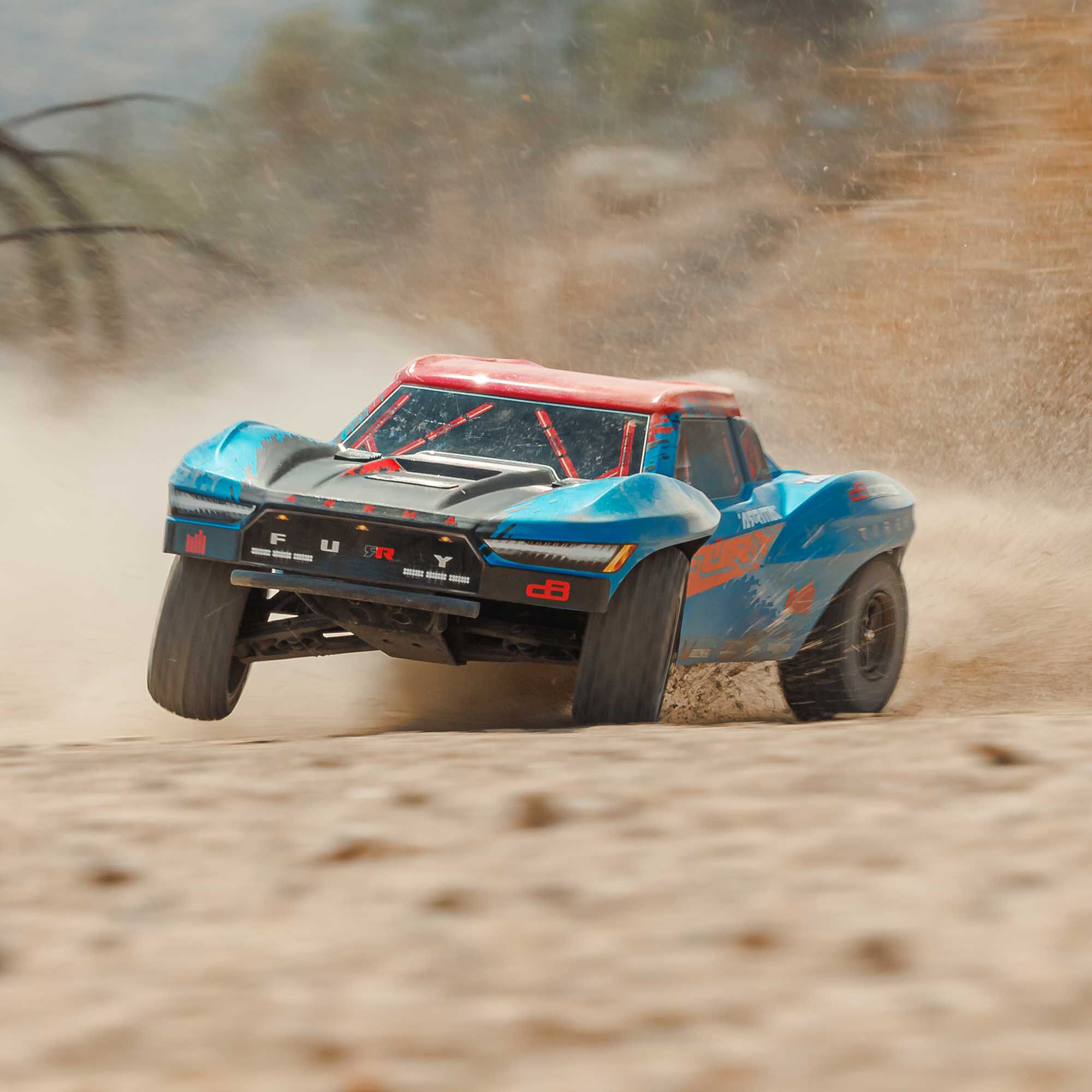 �˾���ũ ARA3521T1 [ARRMA] 1/10 FURY 223S BLX �귯�ø��� 2WD ��Ʈ �ڽ� Ʈ�� RTR, DSC, ���� 12