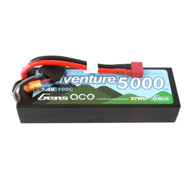 7.4V 5000mAh 2S 100C G-Tech Hardcase LiPo Battery: Deans 7.4V 5000mAh 2S 100C G-Tech Hardcase LiPo Battery: Deans