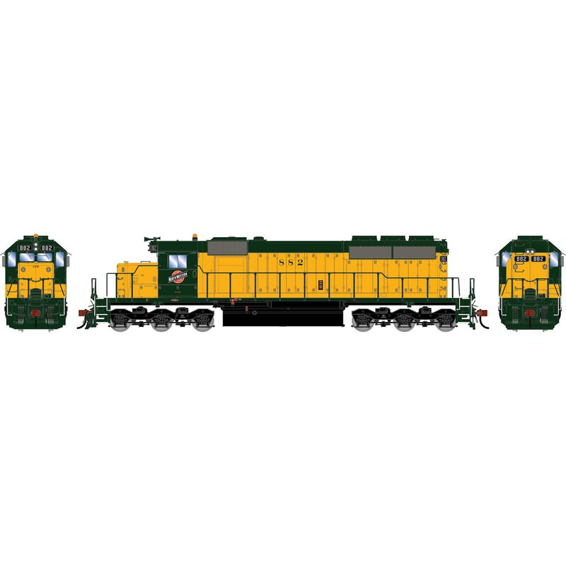 HO ATH SD40 Locomotive w/DCC & Sound, CNW #882