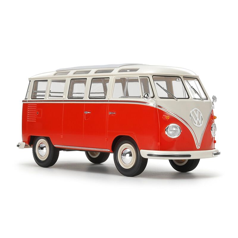 Tamiya 1/24 Volkswagen Type 2 (T1) CLIC LOC Model Kit, Red