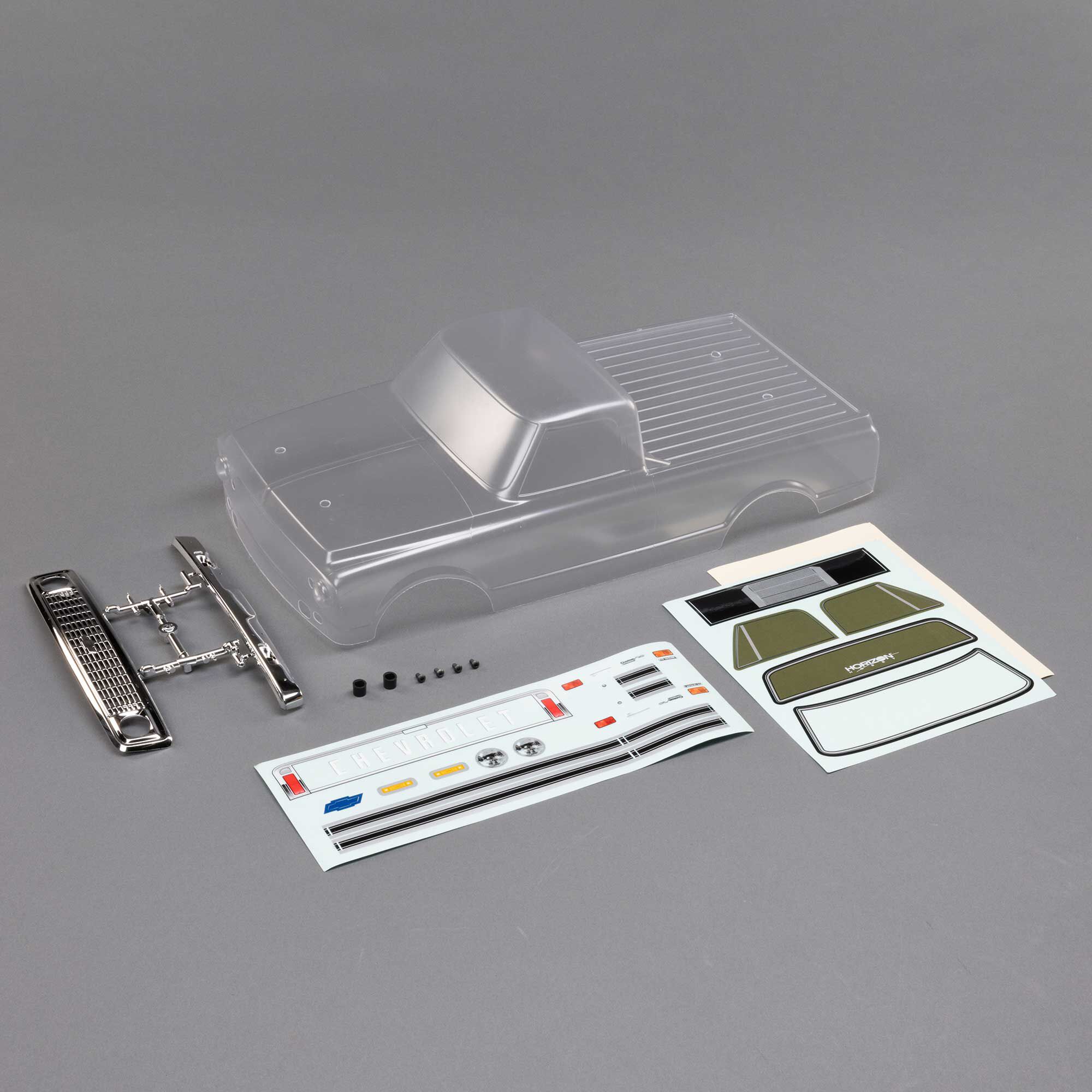 Losi 1972 Chevy C10 Pickup Body Set, Clear: V100 | Horizon Hobby
