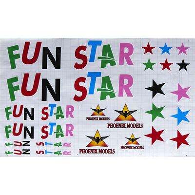 Decals Funstar 3D Mk2 GP EP .46-.55 ARF Decals Funstar 3D Mk2 GP EP .46-.55 ARF