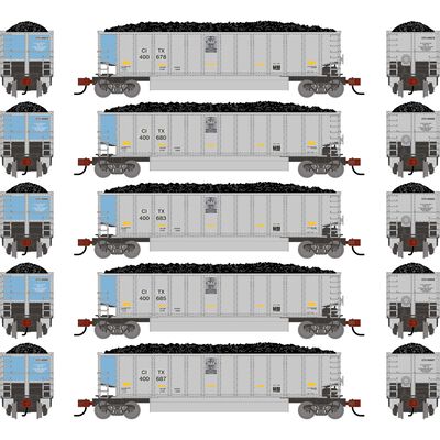 N ATH Bethgon Coalporter w/Coal Load, Primed For Grime CITX #400678/400680/400683/400685/400687 (5) N ATH Bethgon Coalporter w/Coal Load, Primed For Grime CITX #400678/400680/400683/400685/400687 (5)