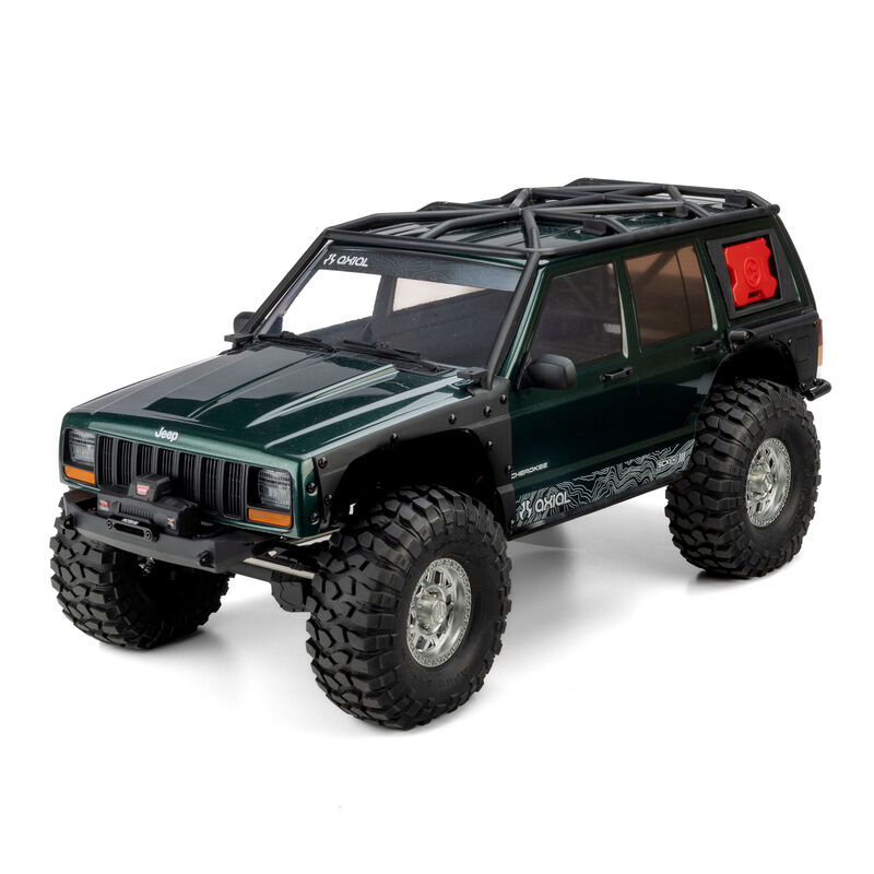 Axial 1/10 SCX10 III Jeep Cherokee XJ 4X4 RTR Brushed Rock Crawler, Green Axial 1/10 SCX10 III Jeep Cherokee XJ 4X4 RTR Brushed Rock Crawler, Green