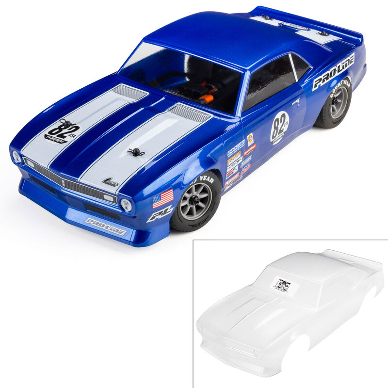 Pro-Line Racing 1/12 Pre-Cut 1968 Chevy Camaro Clear VTA Body: Losi NASCAR® Race Car