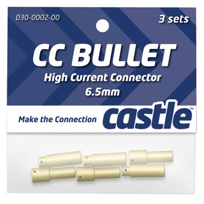 High Current Connector: 6.5mm Bullet Set (3) High Current Connector: 6.5mm Bullet Set (3)