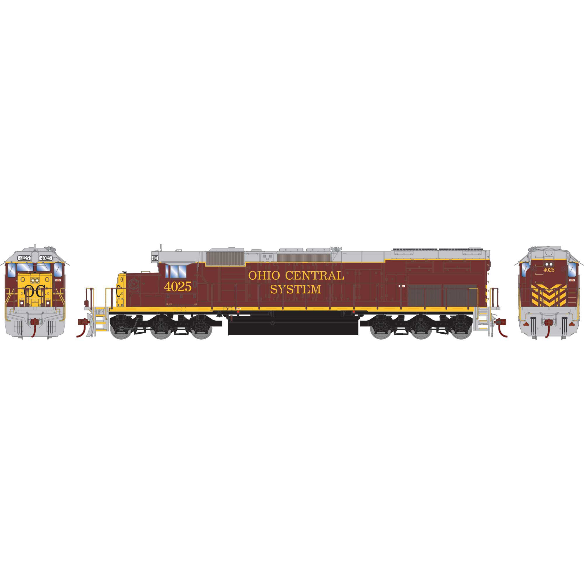 Athearn Athearn HO RTR SD40T-2, Ohio Central #4025 | Horizon Hobby