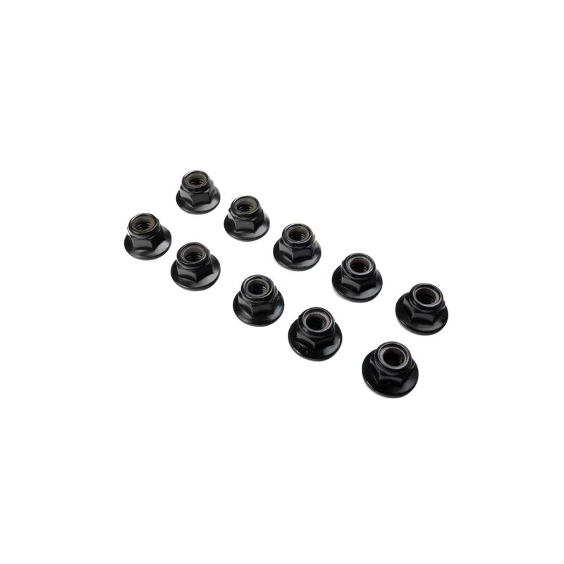 Flanged Nylock Nut, M5 STL (10)