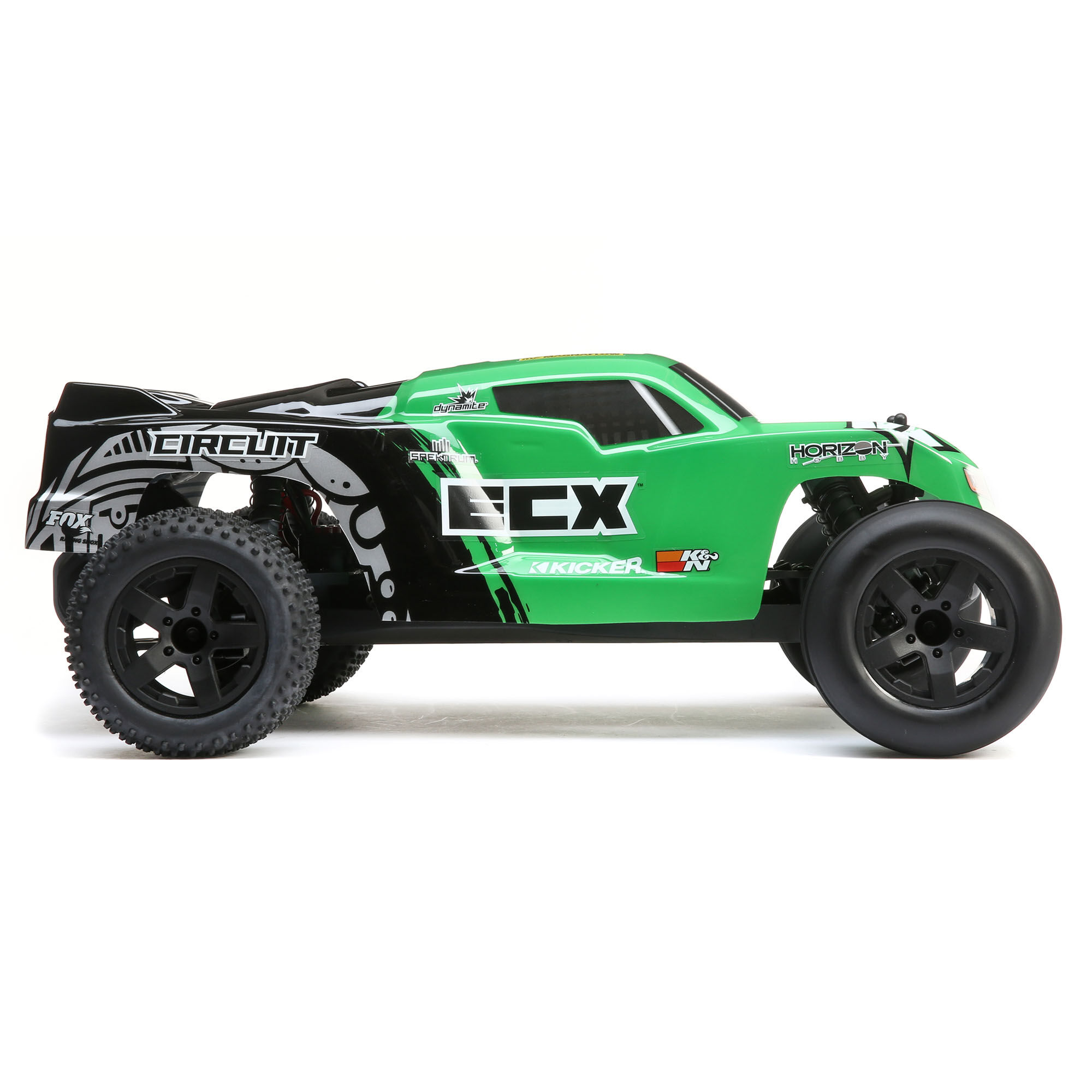ECX 1/10 Circuit 2WD Stadium Truck Brushed RTR, Green | Horizon Hobby ECX 1/10 Circuit 2WD Stadium Truck Brushed RTR, Green | Horizon Hobby