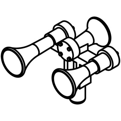 HO Nathan Air Chime K3LA 3-Chime Square Bracket(3) HO Nathan Air Chime K3LA 3-Chime Square Bracket(3)