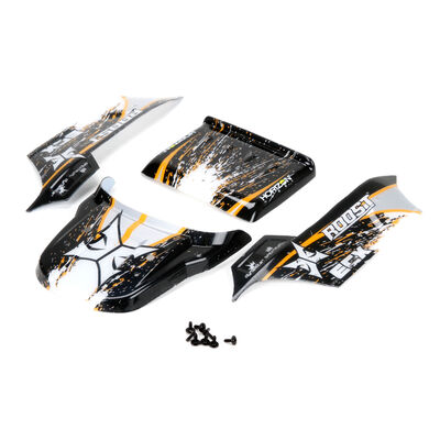 Body, Black/Orange: 1/18 4WD Roost Body, Black/Orange: 1/18 4WD Roost