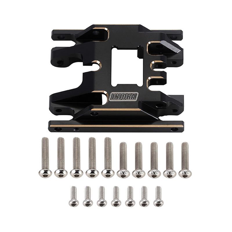 INJORA Brass Skid Plate, Black, 1/18 Traxxas TRX-4M