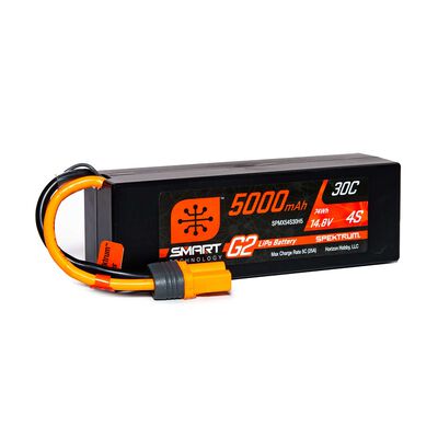 14.8V 5000mAh 4S 30C Smart G2 Hardcase LiPo Battery: IC5 14.8V 5000mAh 4S 30C Smart G2 Hardcase LiPo Battery: IC5