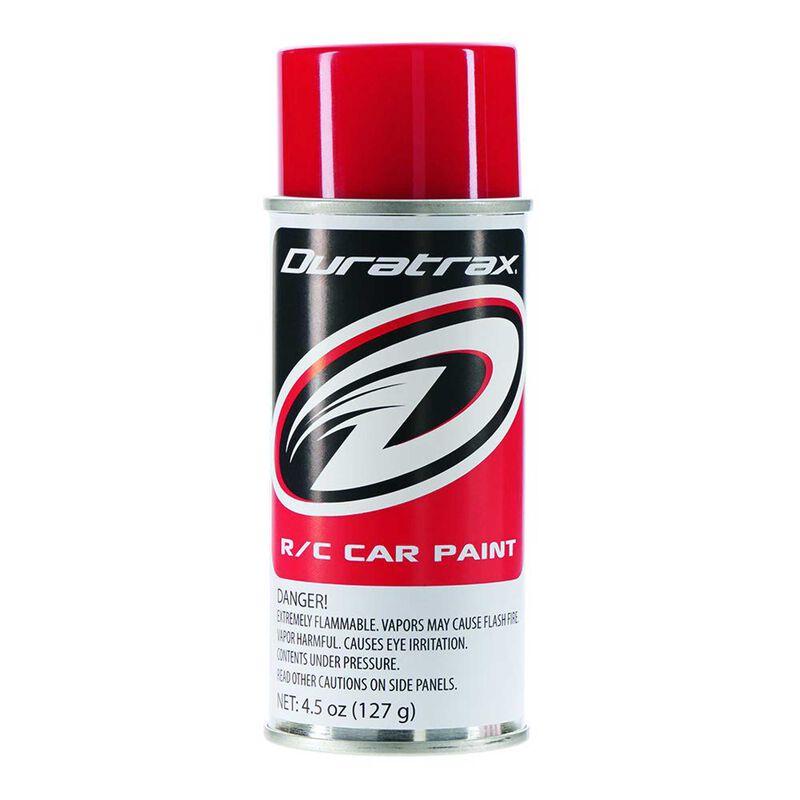 Duratrax Polycarb Spray, Racing Red, 4.5 oz Horizon Hobby