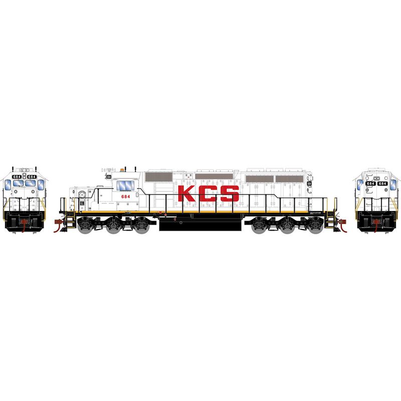 HO EMD SD40-2 Locomotive, KCS #684 HO EMD SD40-2 Locomotive, KCS #684