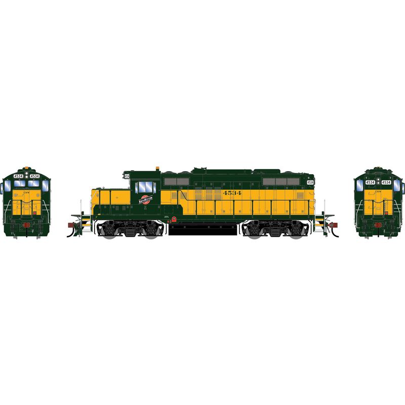 Athearn Genesis HO GEN GP9R Locomotive, CNW #4534