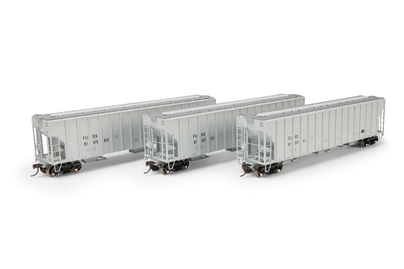 Athearn HO ATH FMC 4700 Covered Hopper, FURX #818541/818553/818580 (3) Athearn HO ATH FMC 4700 Covered Hopper, FURX #818541/818553/818580 (3)