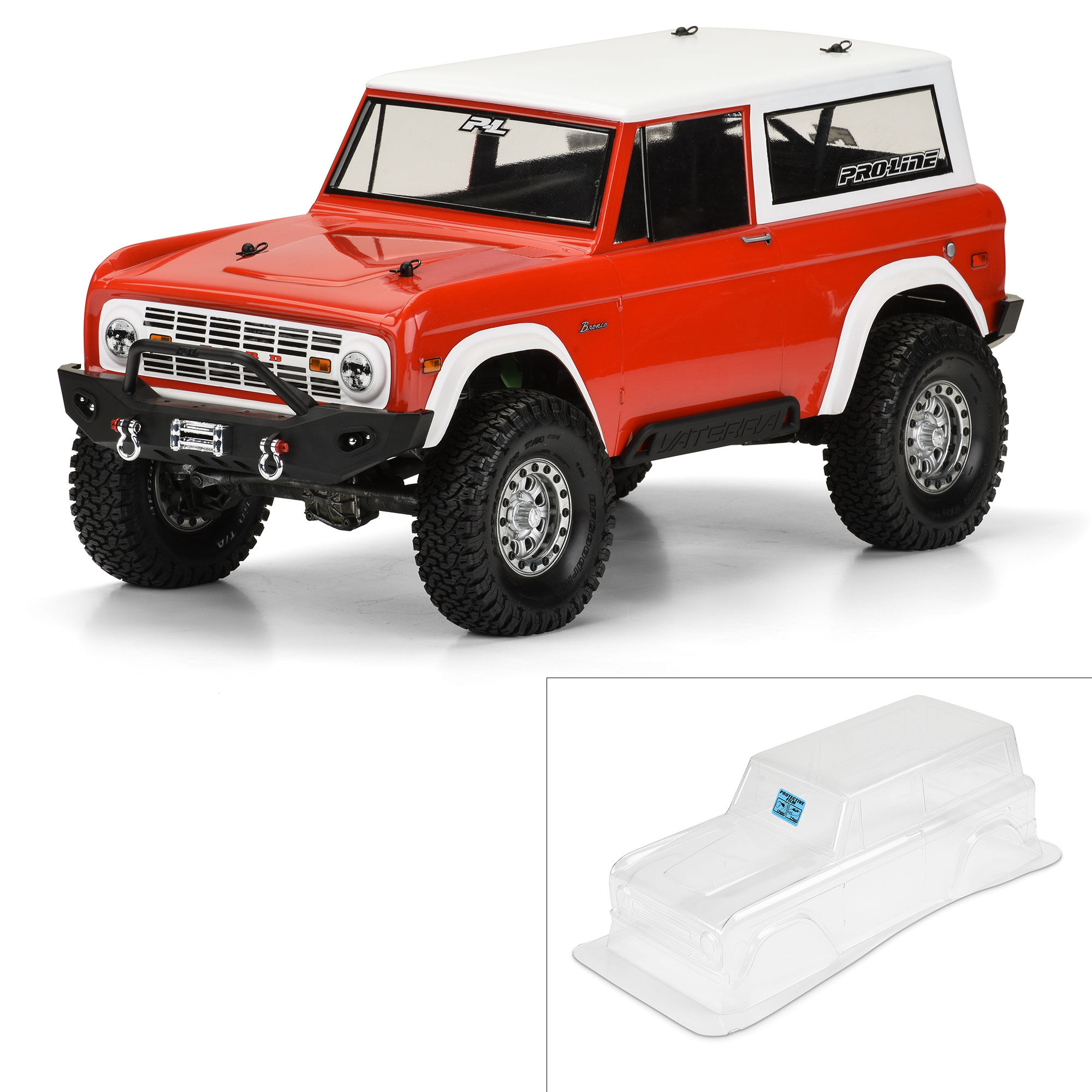 Pro Line Racing 1 10 1973 Ford Bronco Clear Body 12
