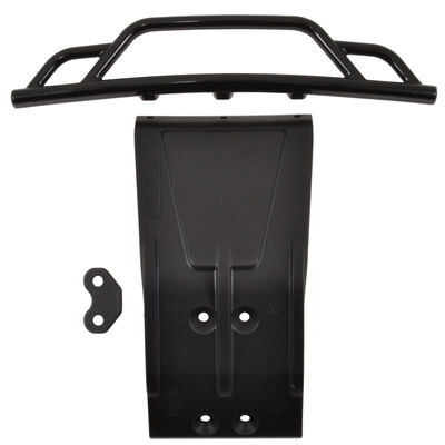 Front Bumper and Skid Plate, Black: Losi SCTE Front Bumper and Skid Plate, Black: Losi SCTE