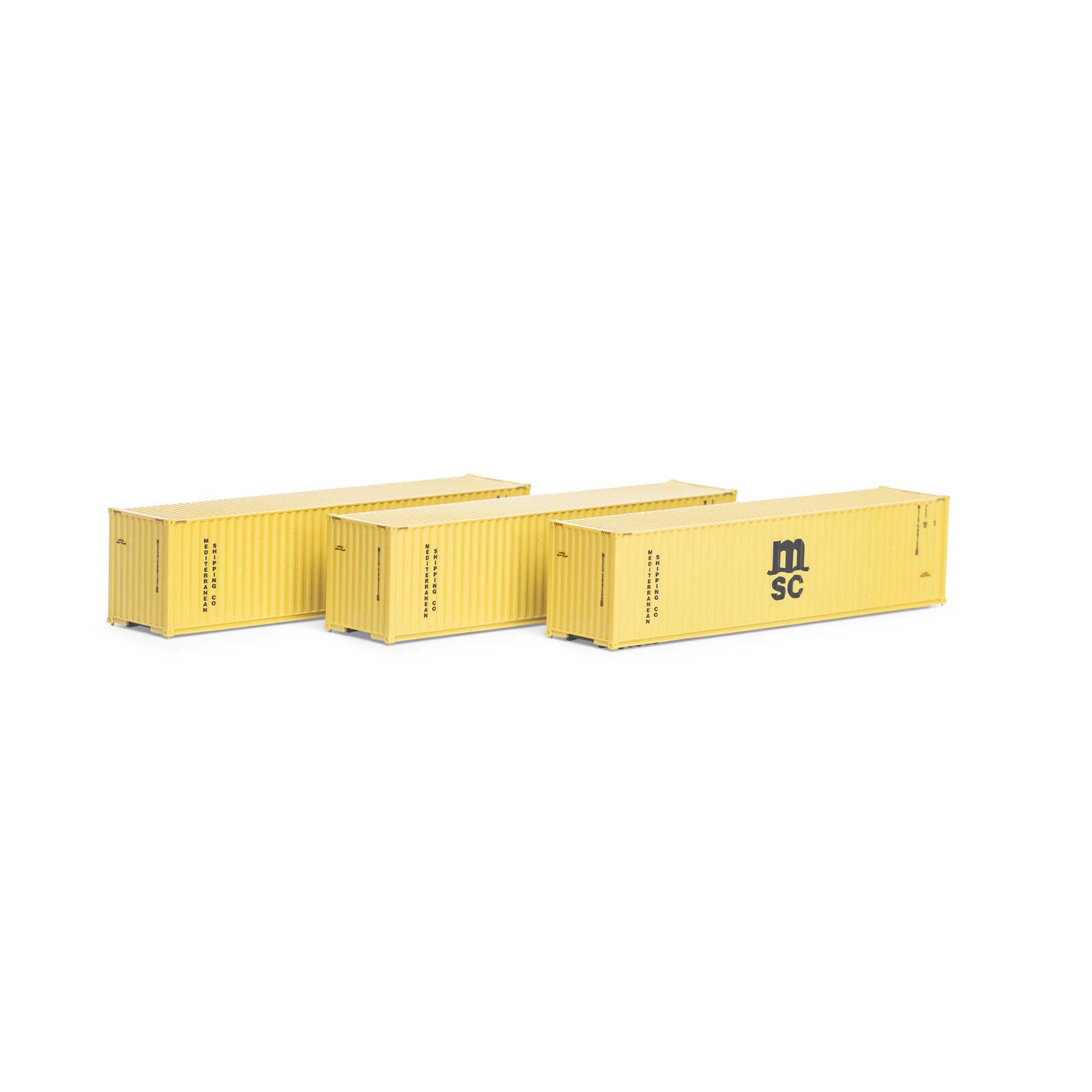 N 40' Corrugated HC Container, MSC/Yellow #1 (3)