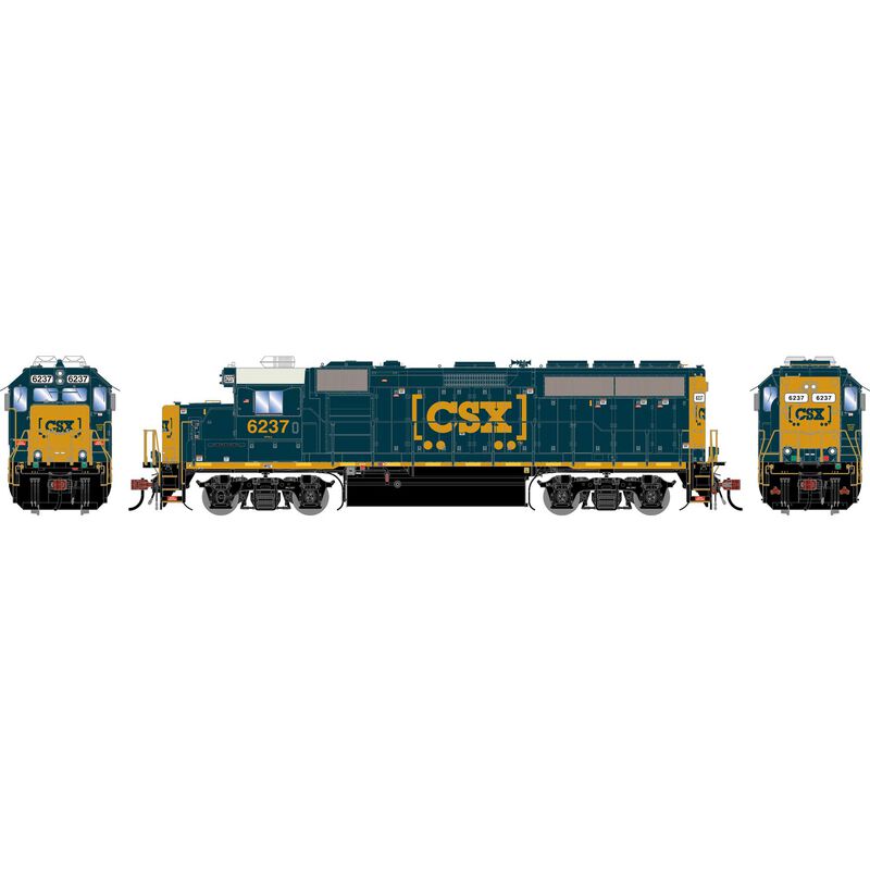 HO GP40-2 Locomotive, CSXT 'Boxcar Logo' #6237 HO GP40-2 Locomotive, CSXT 'Boxcar Logo' #6237