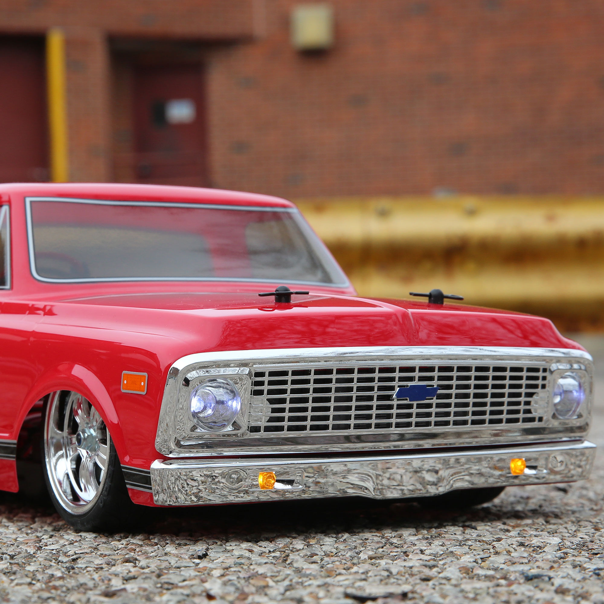 Vaterra 1 10 1972 Chevy C10 Pickup Truck V 100 S 4WD Brushed RTR Red Horizon Hobby
