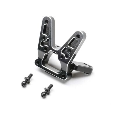 Rear Bulkhead, Aluminum, Black: 22S Sprint Rear Bulkhead, Aluminum, Black: 22S Sprint