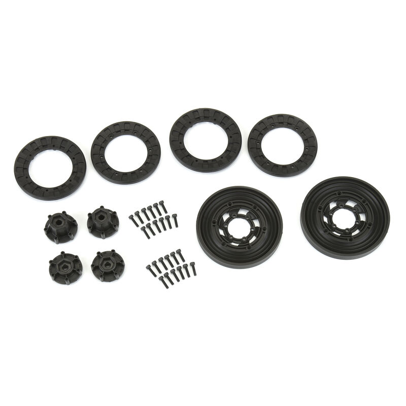 [���ܼ�] PRO278903 [PROLINE-RACING] 2789-03 1/10 Vice CrushLock ��/�� 2.6 12mm ũ�Ѹ� �� (2) Blk/Blk