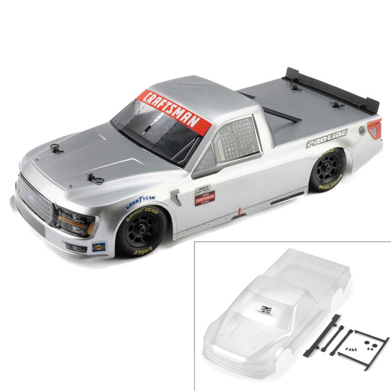 1/12 Pre-Cut 2024 Ford F-150 Truck Clear Body: Losi NASCAR