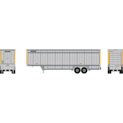 HO ATH 40' Drop Sill Trailer, UPOZ Yellow Stripe #80929 HO ATH 40' Drop Sill Trailer, UPOZ Yellow Stripe #80929