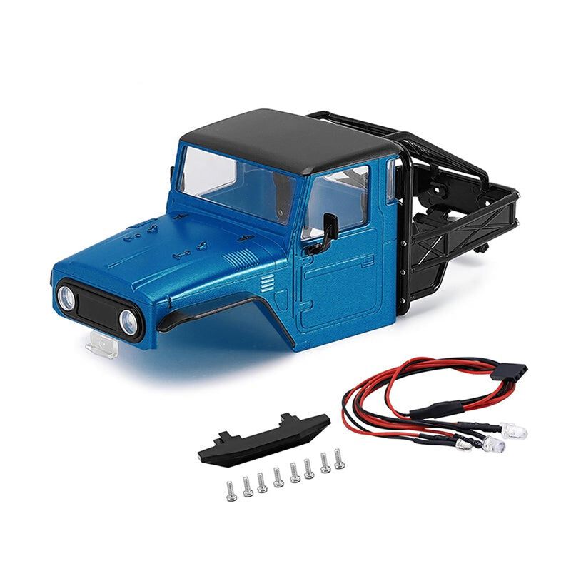 INJORA 1/18 IR40 Rock Crawler Hard Body, Blue, 1/18 Traxxas TRX-4M Defender/ Bronco