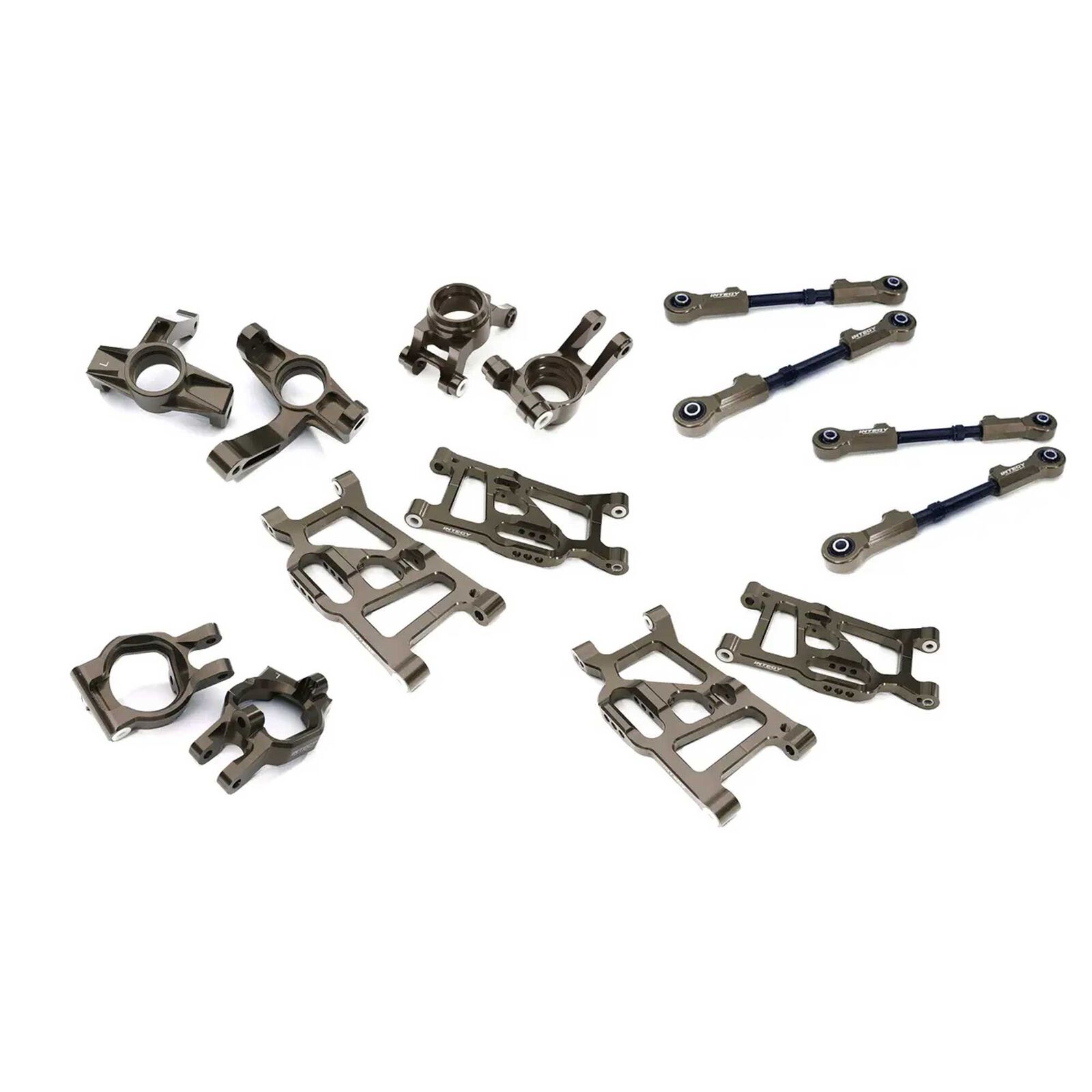 Cloche De Direction CNC Argent Pour Losi 1/5 Desert Buggy XL-E - Pièce Billet Usinée, Modèle Integy C28856SILVER