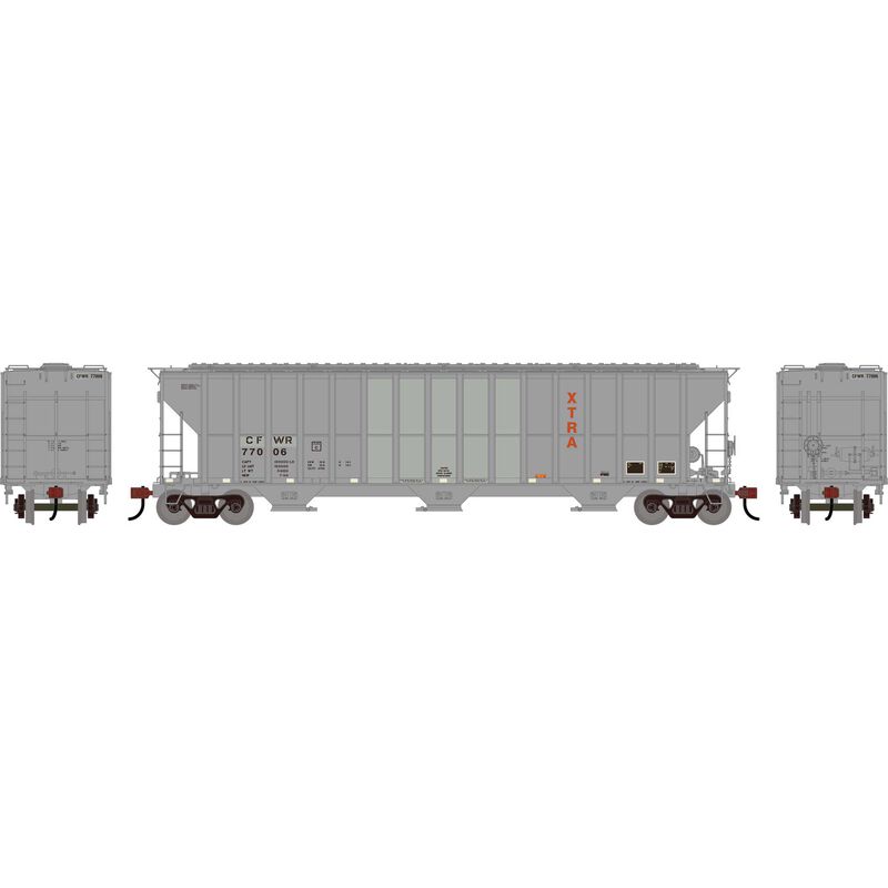 HO ATH FMC 4700 Covered Hopper, Primed For Grime CFWR #77006