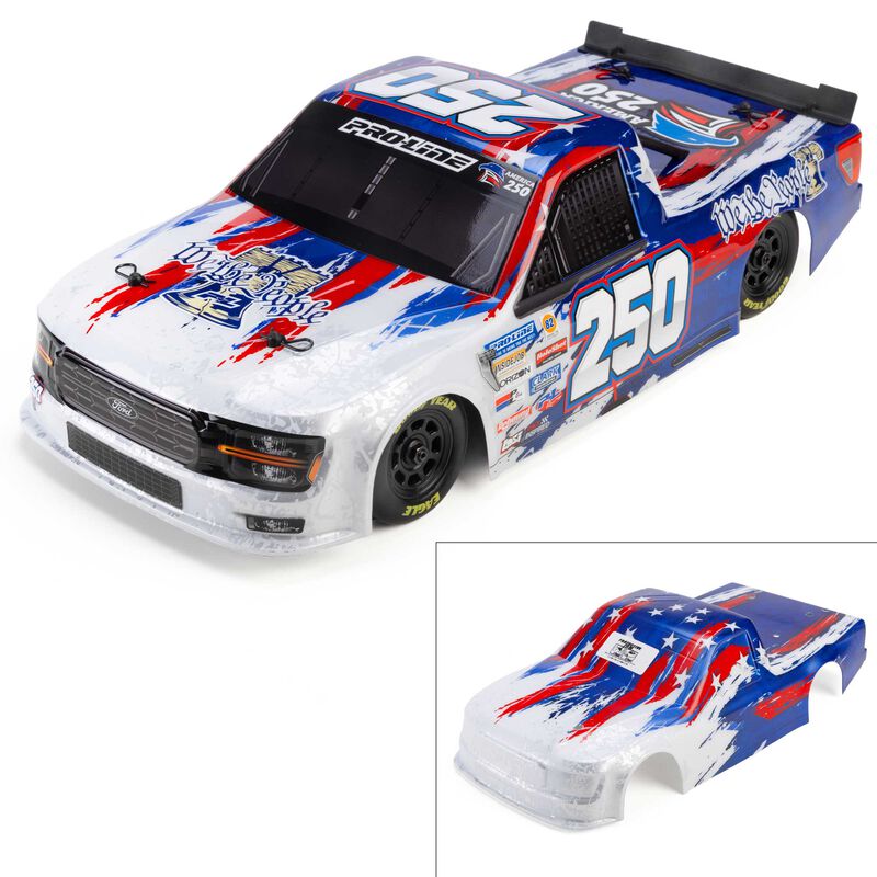 Pro-Line Racing 1/12 Pre-Cut/Pre-Painted 2024 Ford F-150 NASCAR Truck Series America 250 Body: Losi NASCAR® Race Car