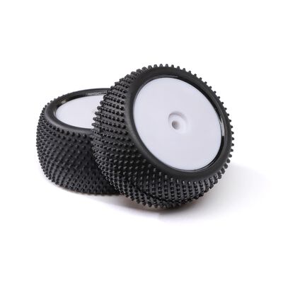 Big Shot, Rear, Mounted Tires, White (2): Mini B Big Shot, Rear, Mounted Tires, White (2): Mini B