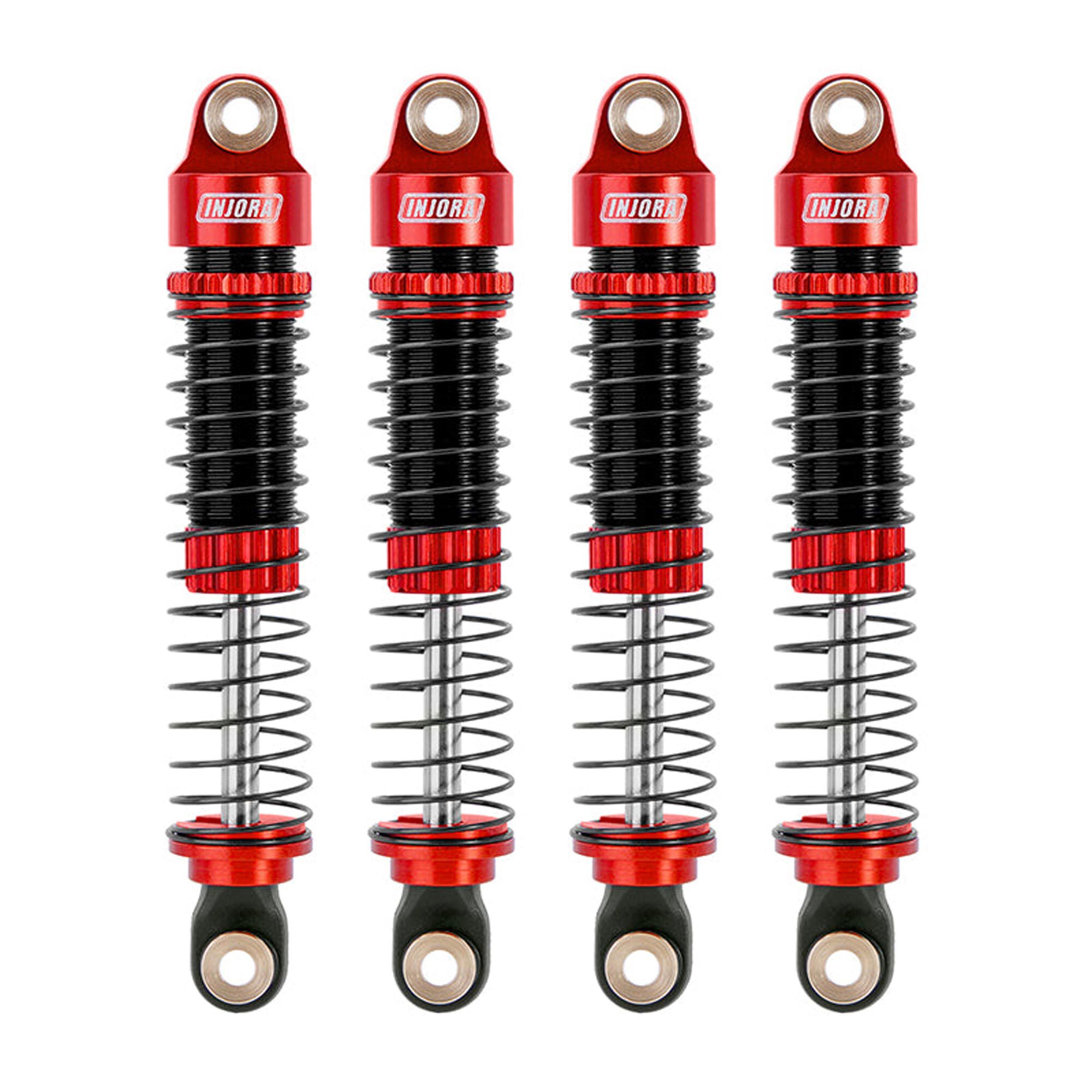 INJORA INJORA Aluminum 59mm Oil Shocks, Red, 1/18 Traxxas TRX-4M