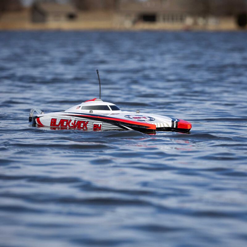 �˾���ũ PRB08049T2 [PROBOAT] Blackjack 24 V2 Catamaran Brushless: RTR, Vegas Offshore 16
