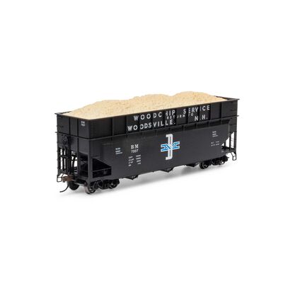 HO 40' Wood Chip Hopper with Load, BM #7507 HO 40' Wood Chip Hopper with Load, BM #7507