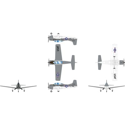 HO ATH T-28B Trojan Airplane, Air Force 13768 HO ATH T-28B Trojan Airplane, Air Force 13768