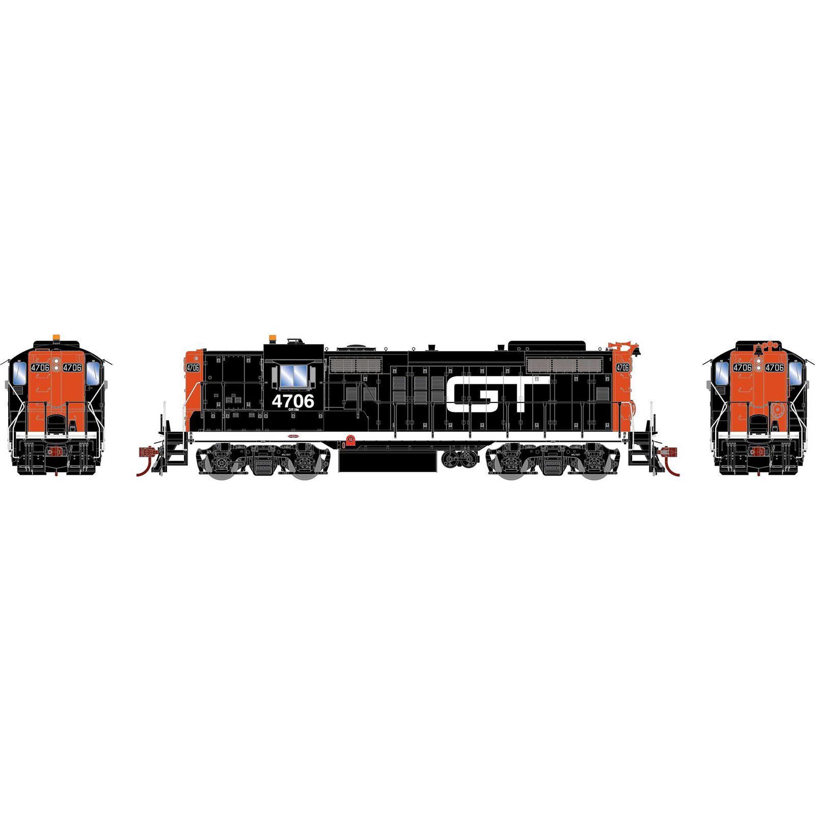 HO GP18, GTW #4706